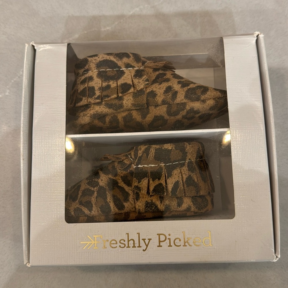 Leopard Moccasin 6-12 Months